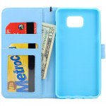 Wholesale Samsung Galaxy Note 5 Folio Flip Leather Wallet Case with Strap (Blue)